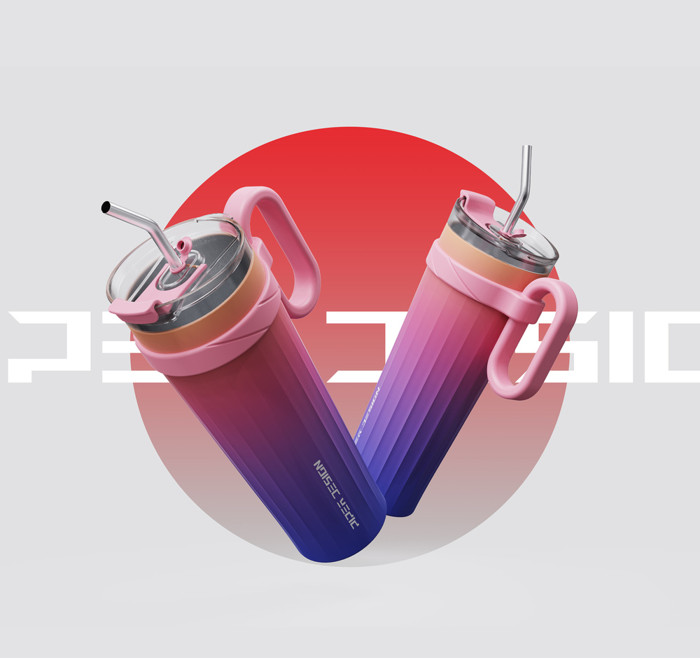 多巴胺设计让您爱上喝水-1200ML冰霸杯